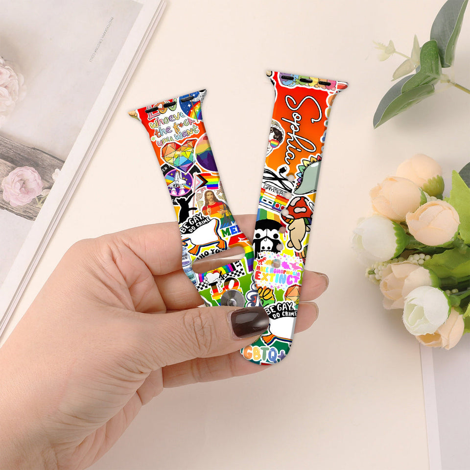 Be Kind - Personalized LGBT Support Apple Watch Band