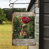 That's What I Do I Garden I Drink I Know Things - Personalized Gardening Rectangle Metal Sign