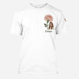 Custom Any Photo Birthmonth Flower - Personalized Self Love All Over Shirt