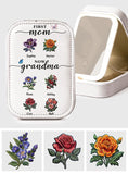 First Mom Now Grandma - Personalized Grandma Jewelry Box With LED Mirror