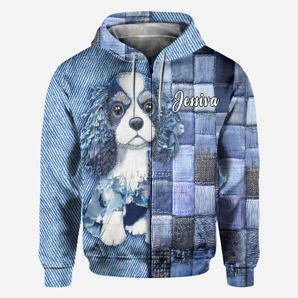 Love Cavalier King Charles Spaniel - Personalized Dog All Over Shirt