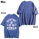 Service Human Do Not Pet - Personalized Dog Wash T-Shirt