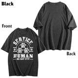 Service Human Do Not Pet - Personalized Dog Wash T-Shirt