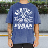 Service Human Do Not Pet - Personalized Dog Wash T-Shirt