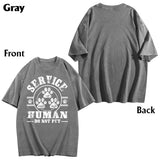 Service Human Do Not Pet - Personalized Dog Wash T-Shirt