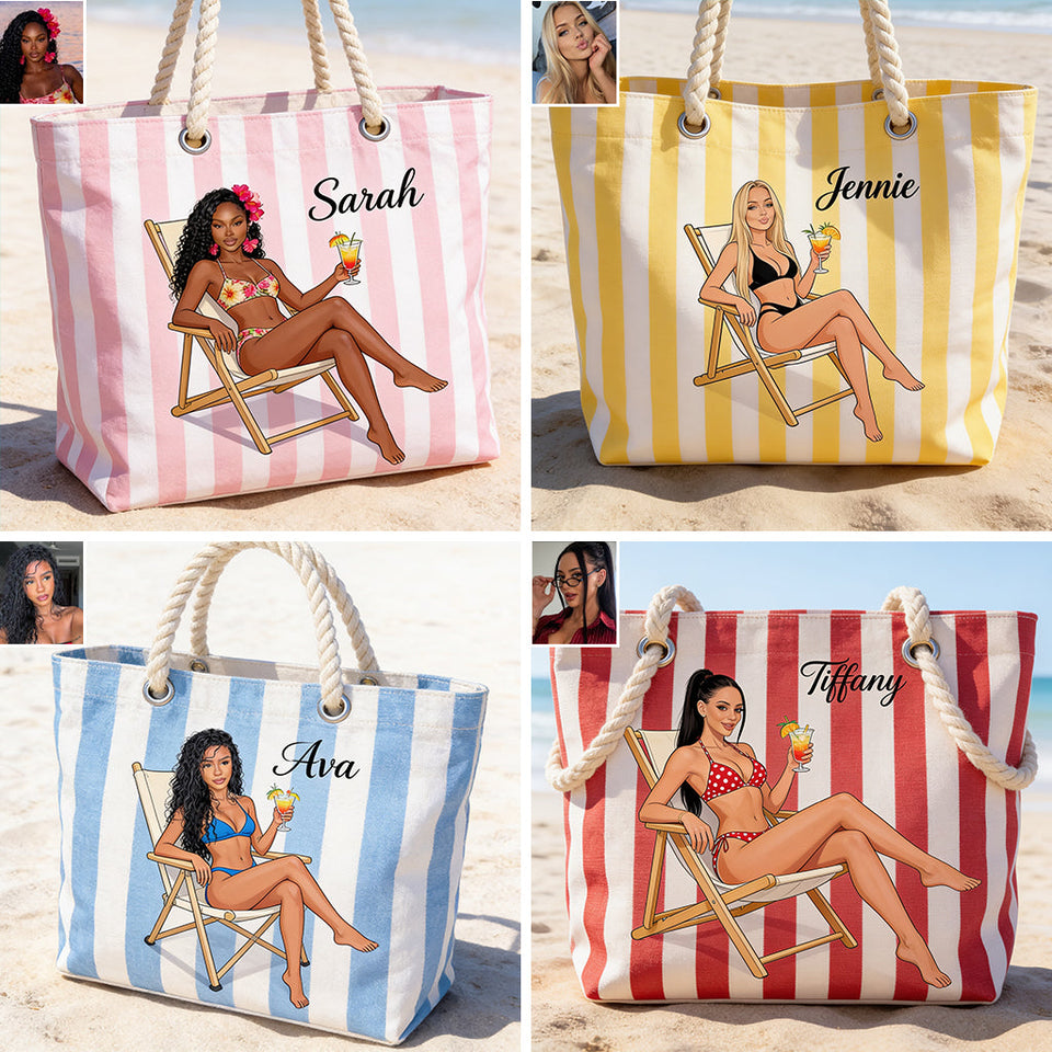 Summer Escape Collection - Personalized Sea Lover Beach Bag