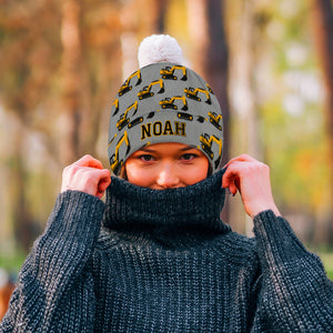 Cool Initial Name Letter Pefect Gift For Kids - Personalized Kid Beanie Hat