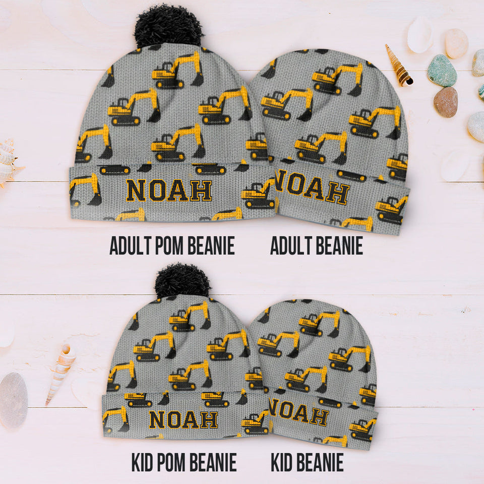 Cool Initial Name Letter Pefect Gift For Kids - Personalized Kid Beanie Hat