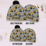 Cool Initial Name Letter Pefect Gift For Kids - Personalized Kid Beanie Hat
