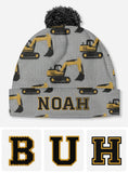 Cool Initial Name Letter Pefect Gift For Kids - Personalized Kid Beanie Hat