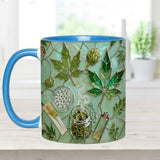Green Magic Leaf - Personalized Weed Accent Mug & Coaster