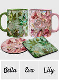 Green Magic Leaf - Personalized Weed Accent Mug & Coaster