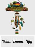 Welcome To Our Bar - Personalized Backyard Wind Chime With Charms