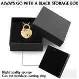 Love locks - Personalized Couple Shaped Metal Pendant Necklace