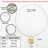 Love locks - Personalized Couple Shaped Metal Pendant Necklace