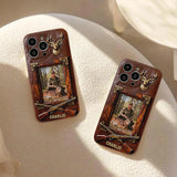 Hunting Achievement - Personalized Hunting Leather Phone Case