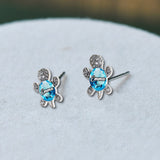 Love Turtle - Personalized Turtle Stud Earrings