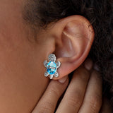 Love Turtle - Personalized Turtle Stud Earrings