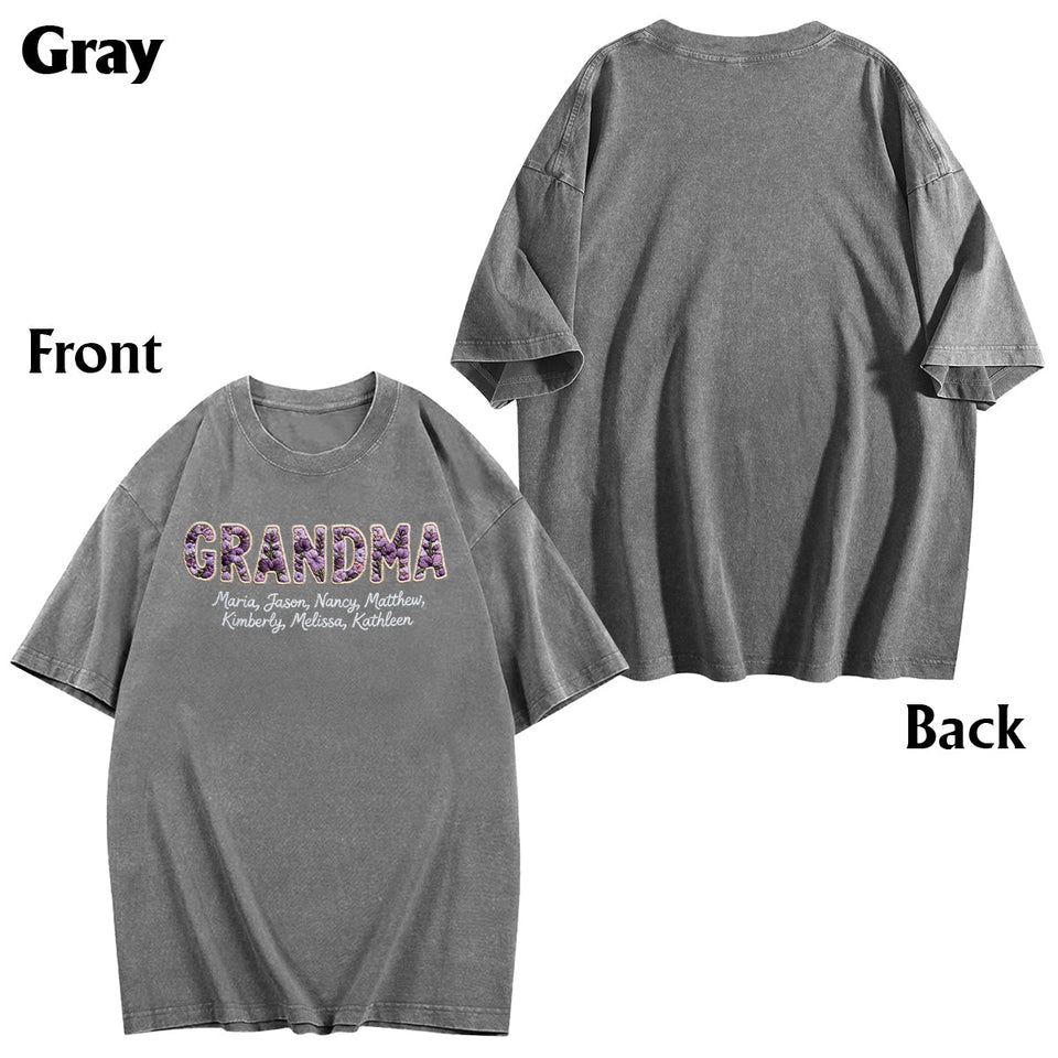 Flowers For Mother's Day - Personalized Mother Wash T-Shirt