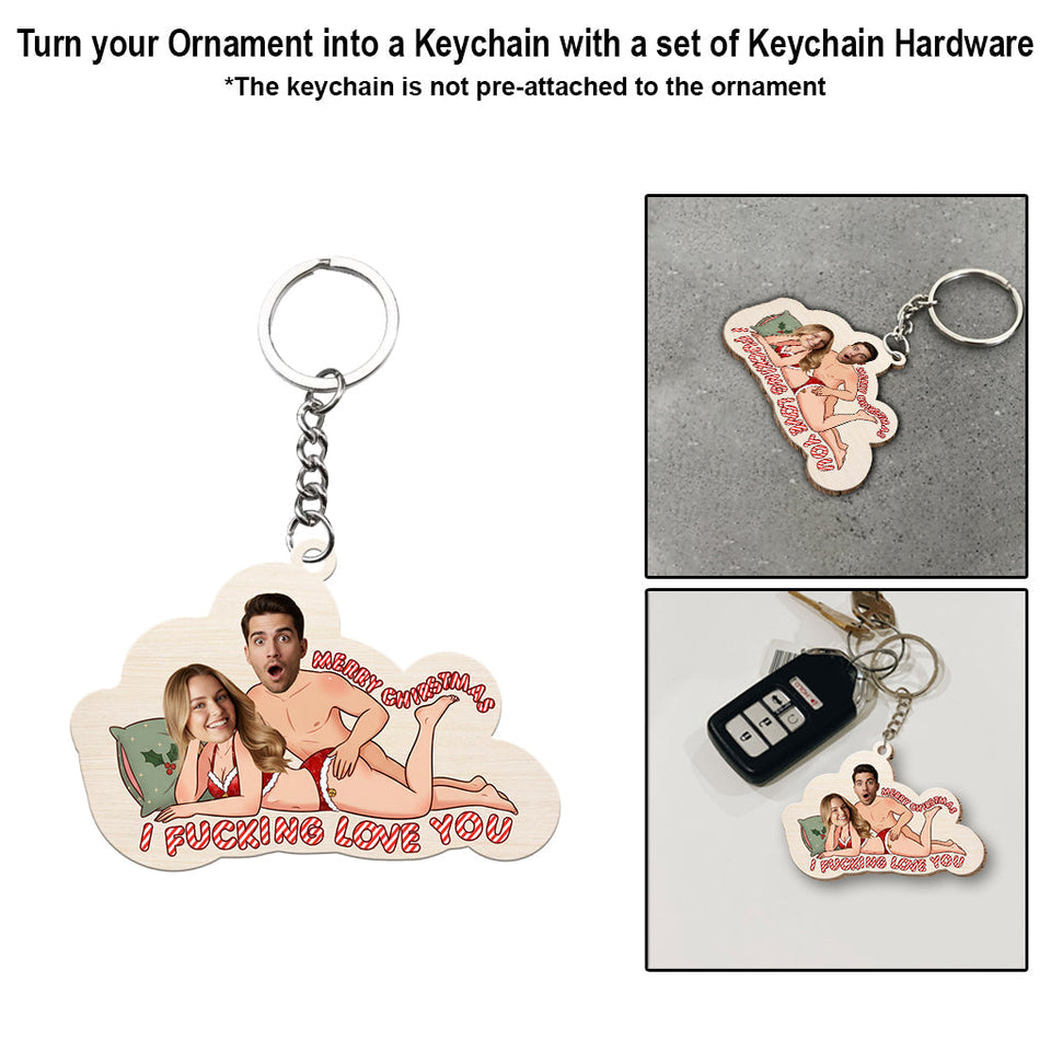 Spicy Couple Love - Personalized Couple Ornament