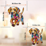 I Love My Dog - Personalized Dog Window Hanging Suncatcher Ornament