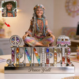 Hippie Souls - Personalized Hippie Custom Shaped Acrylic Plaque