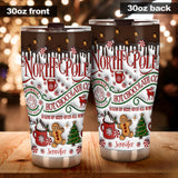 North Pole Gingerbread Christmas - Personalized Christmas Tumbler