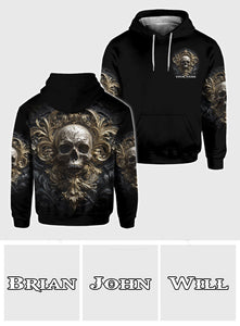 Metalic Skull - Personalized Skull All Over Shirt