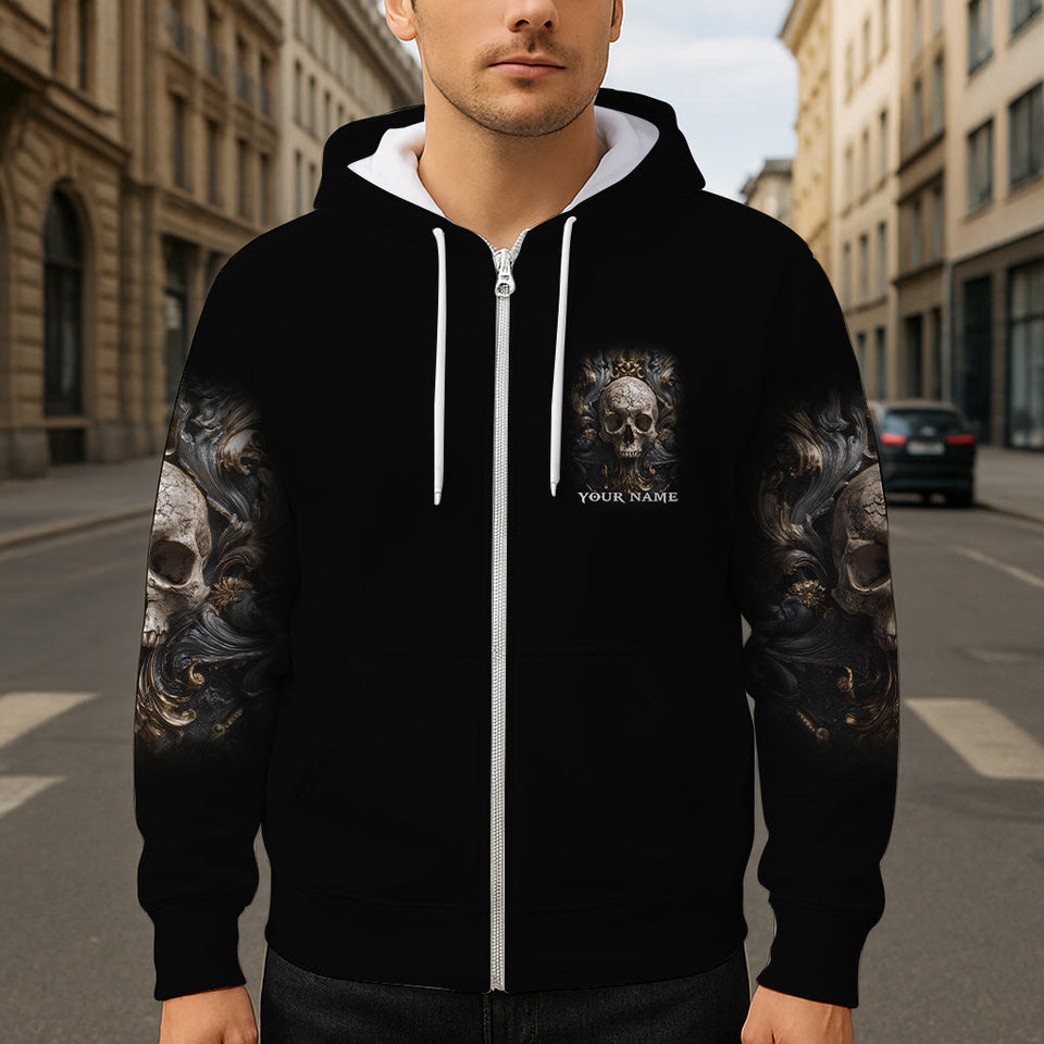 Metalic Skull - Personalized Skull All Over Shirt