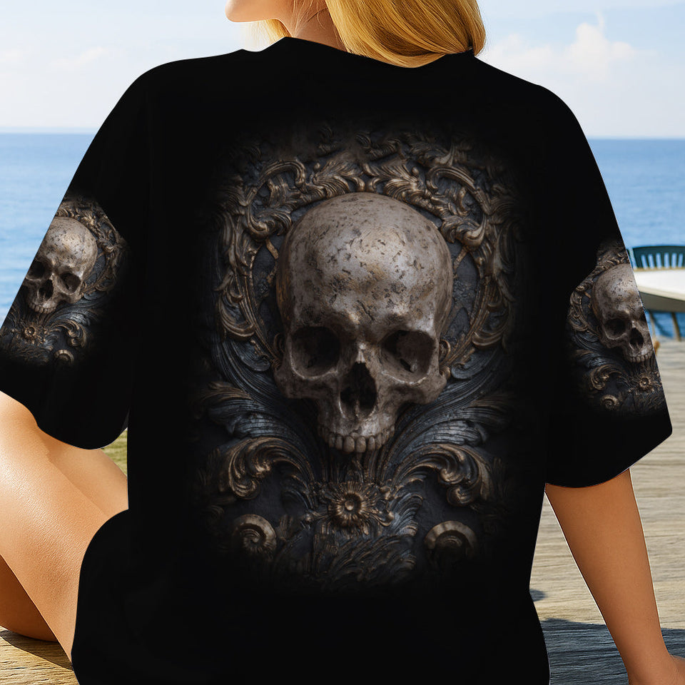 Metalic Skull - Personalized Skull All Over Shirt