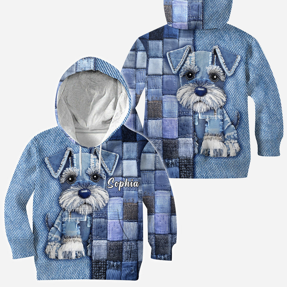 Love Miniature Schnauzer - Personalized Dog All Over Shirt