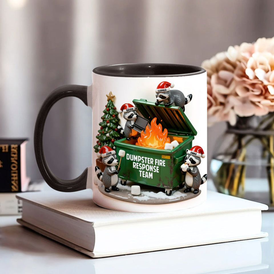 Dumpster Fire Response Team - Personalized Colleague Accent Mug