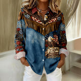 American 250th Anniversary Distressed Western - Western Outfit Button-Up Shirt