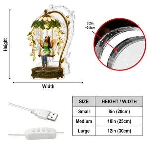 Light This When You Miss Me - Personalized Memorial Acrylic LED Night Light
