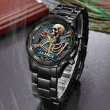 Time To Drink - Personalized Skull Hand Watch