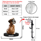 Funny Dogs - Personalized Dog Shaped Stocking Hanger
