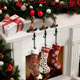 Funny Dogs - Personalized Dog Shaped Stocking Hanger