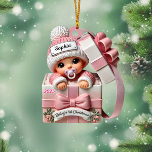 Baby Gift Box - Personalized Newborn Ornament