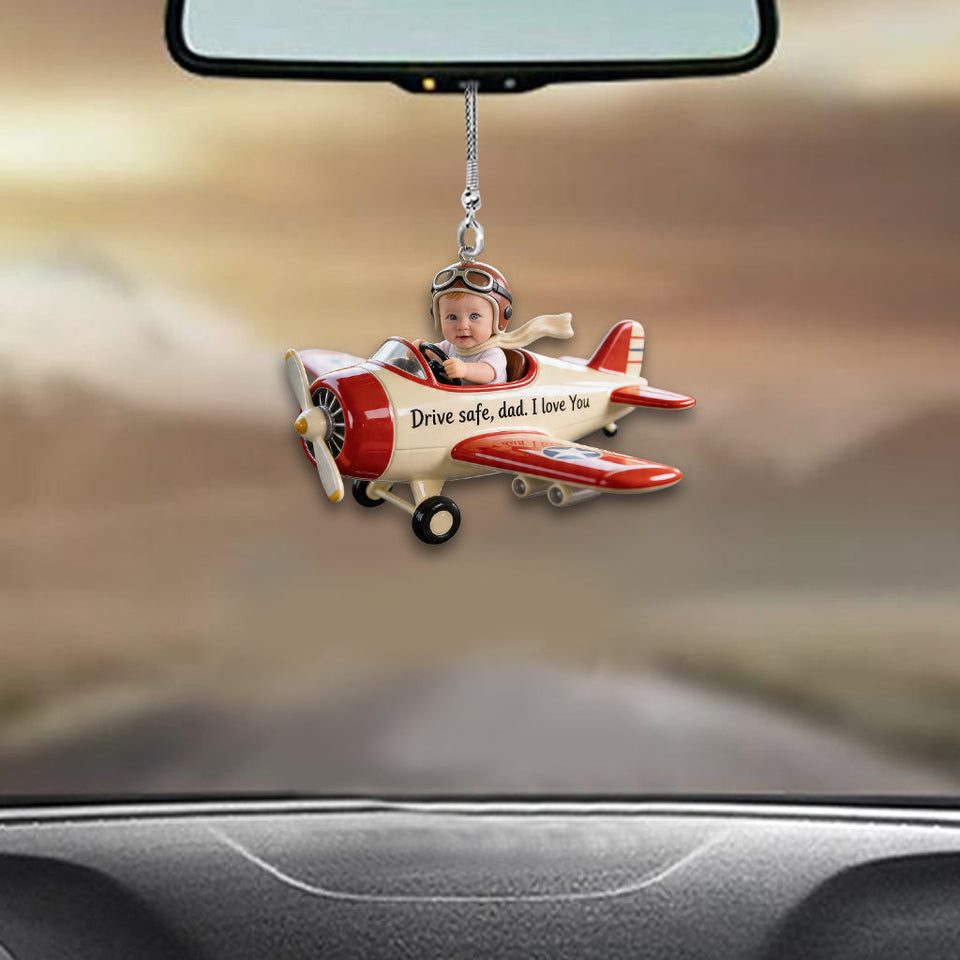 Father Gift Idea, Mom Gift Idea - Personalized Father Car Ornament