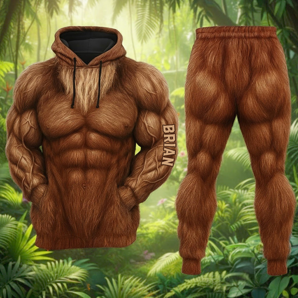 Bigfoot Costume - Personalized Bigfoot Hoodie and Sweatpants