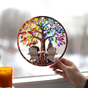 You And Me We Got This - Personalized Couple Window Hanging Suncatcher Ornament