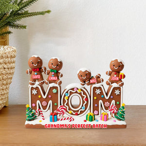 My Perfect Batch Christmas Gift For Mom, Grandma,... - Personalized Grandma Custom Shaped Acrylic Plaque