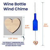 Love Gardening - Personalized Gardening Wine Bottle Wind Chime