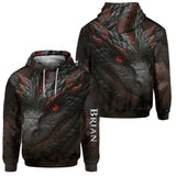 Dragon Lover Gift - Personalized Dragon Hoodie and Sweatpants