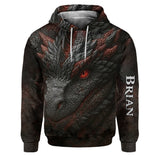 Dragon Lover Gift - Personalized Dragon Hoodie and Sweatpants