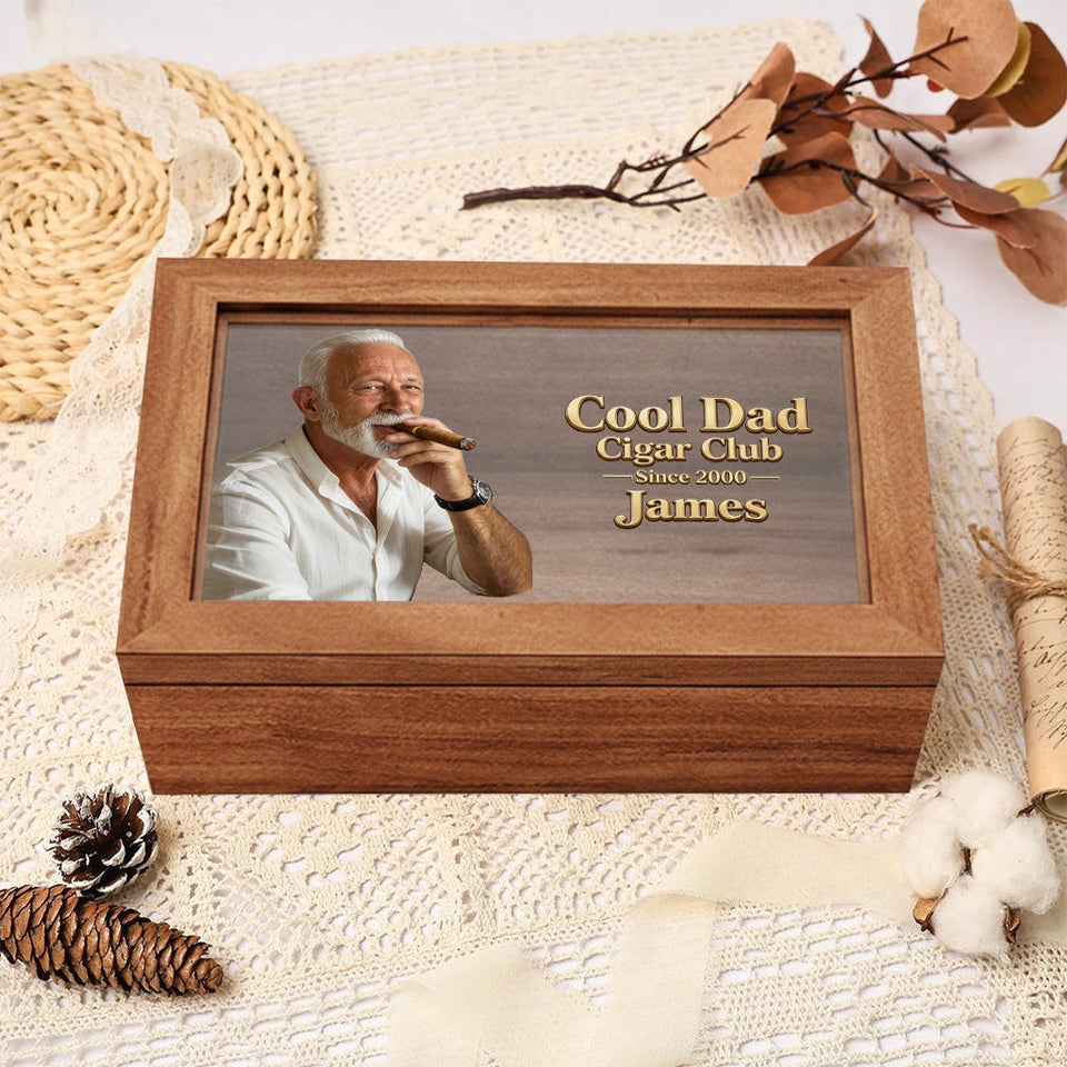 Cool Dad - Personalized Father Wooden Box