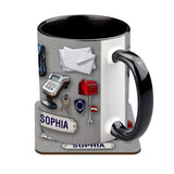 World Okayest Postal Worker - Personalized Postal Worker Accent Mug & Coaster