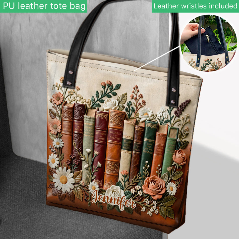 Just A Girl Who Loves Books - Personalized Book Tote Bag