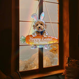 Easter Bunny Puppy - Personalized Dog LED Light Acrylic Sign