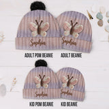 Beautiful Butterfly - Personalized Butterfly Beanie Hat